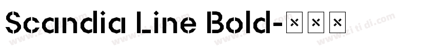 Scandia Line Bold字体转换
